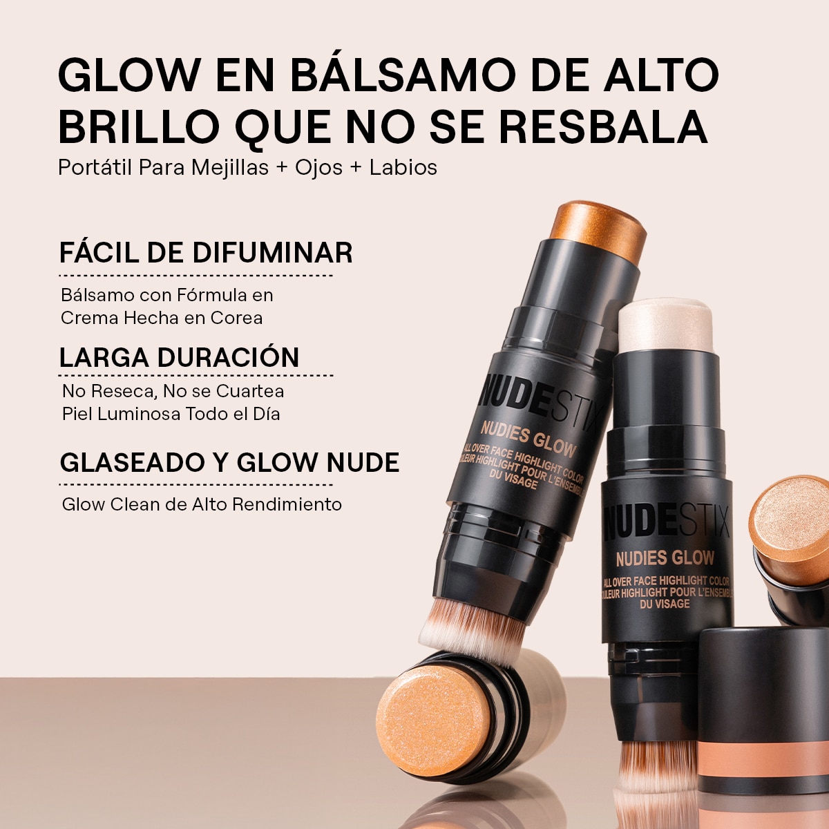 NUDIES ALL OVER FACE COLOR GLOW (ILUMINADOR FACIAL)